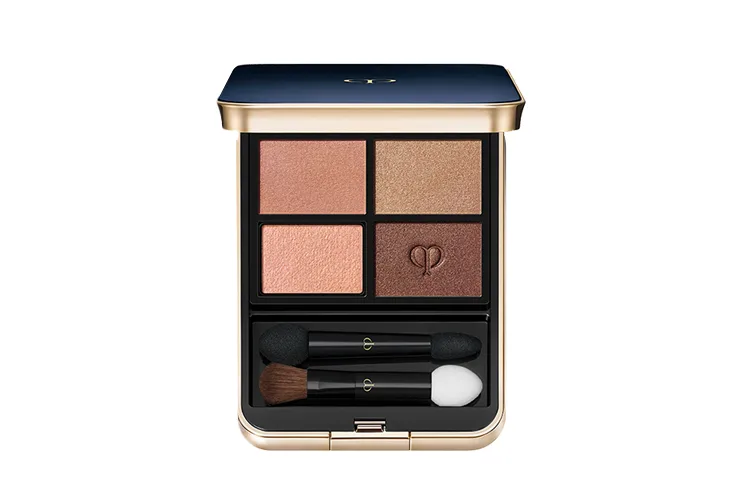Clé De Peau Beauté Палетка теней для век Light Illusion Shimmer с 4 оттенками для легкого контурирования, #05 Coral Satin Brown