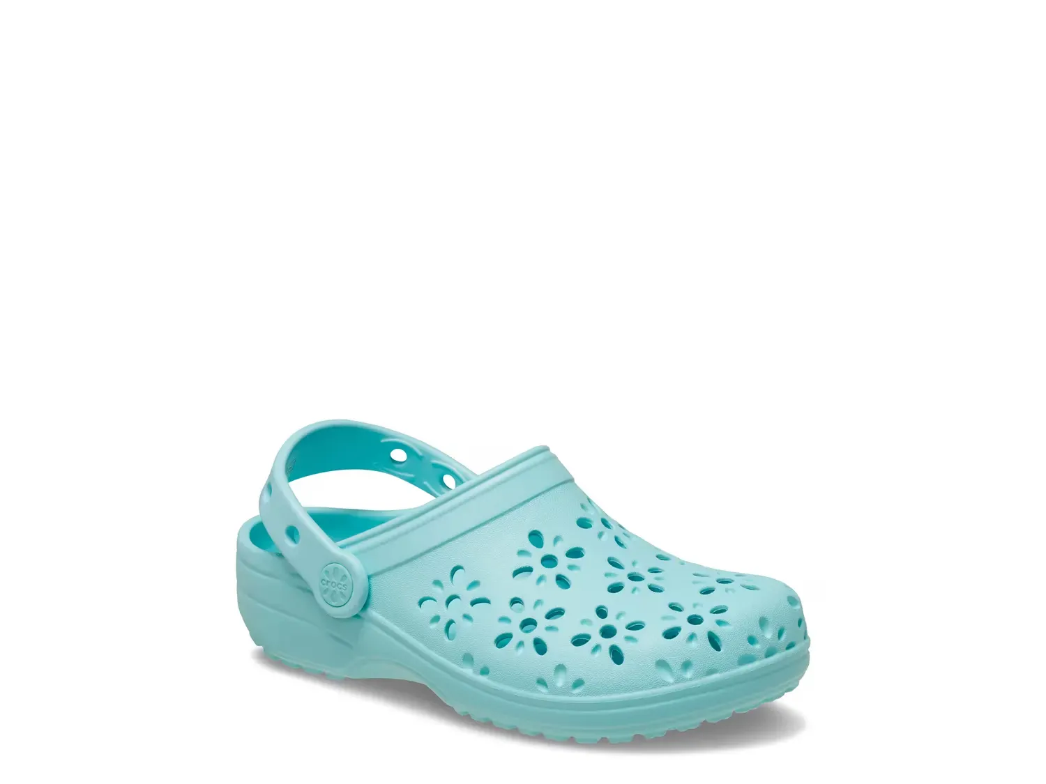 

Classic Floral Cutout Clog - детские Crocs, Teal
