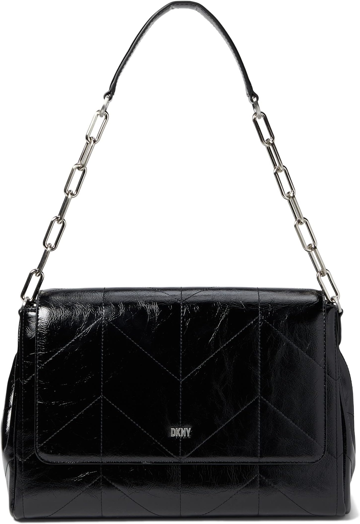 

Сумка DKNY Ollie Large Shoulder Bag, цвет Black/Silver