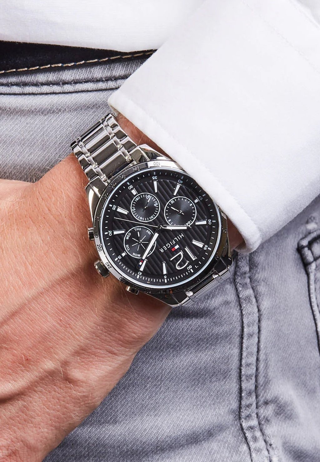 

Часы GAVIN Tommy Hilfiger, серебряный