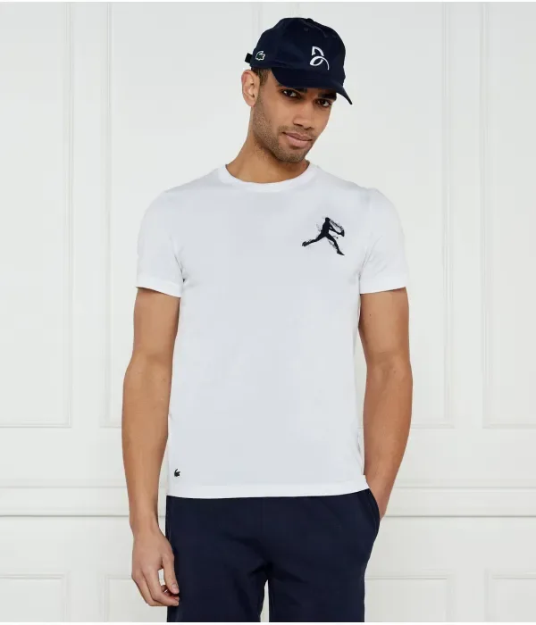Футболка Lacoste Tennis x Новак Джокович regular fit Lacoste, белый