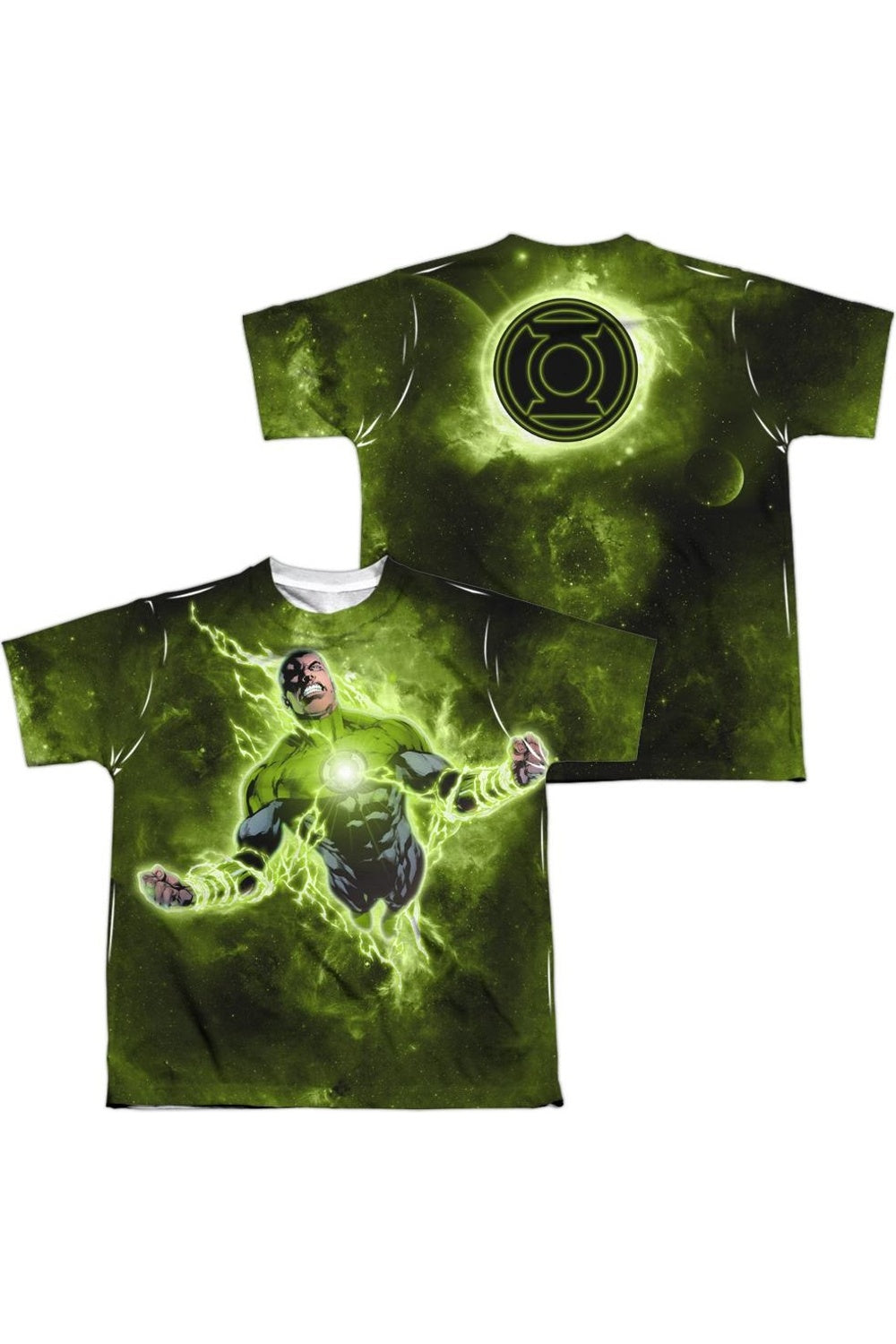 

Футболка Green Lantern Inner Strength с принтом спереди и сзади, детская, короткий рукав, полиэстер Gildan