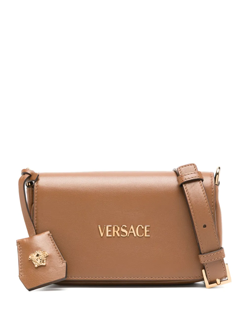 

Мини-сумка Tag VERSACE, коричневый