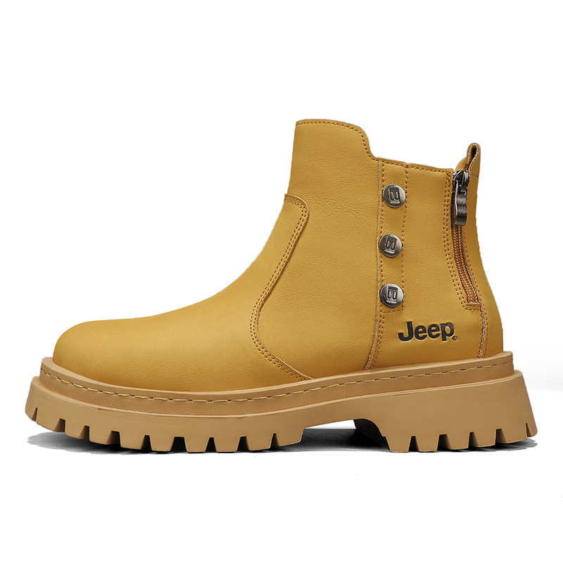 

Jeep Классические желтые ботинки Martin, короткие, до середины голени, мужские