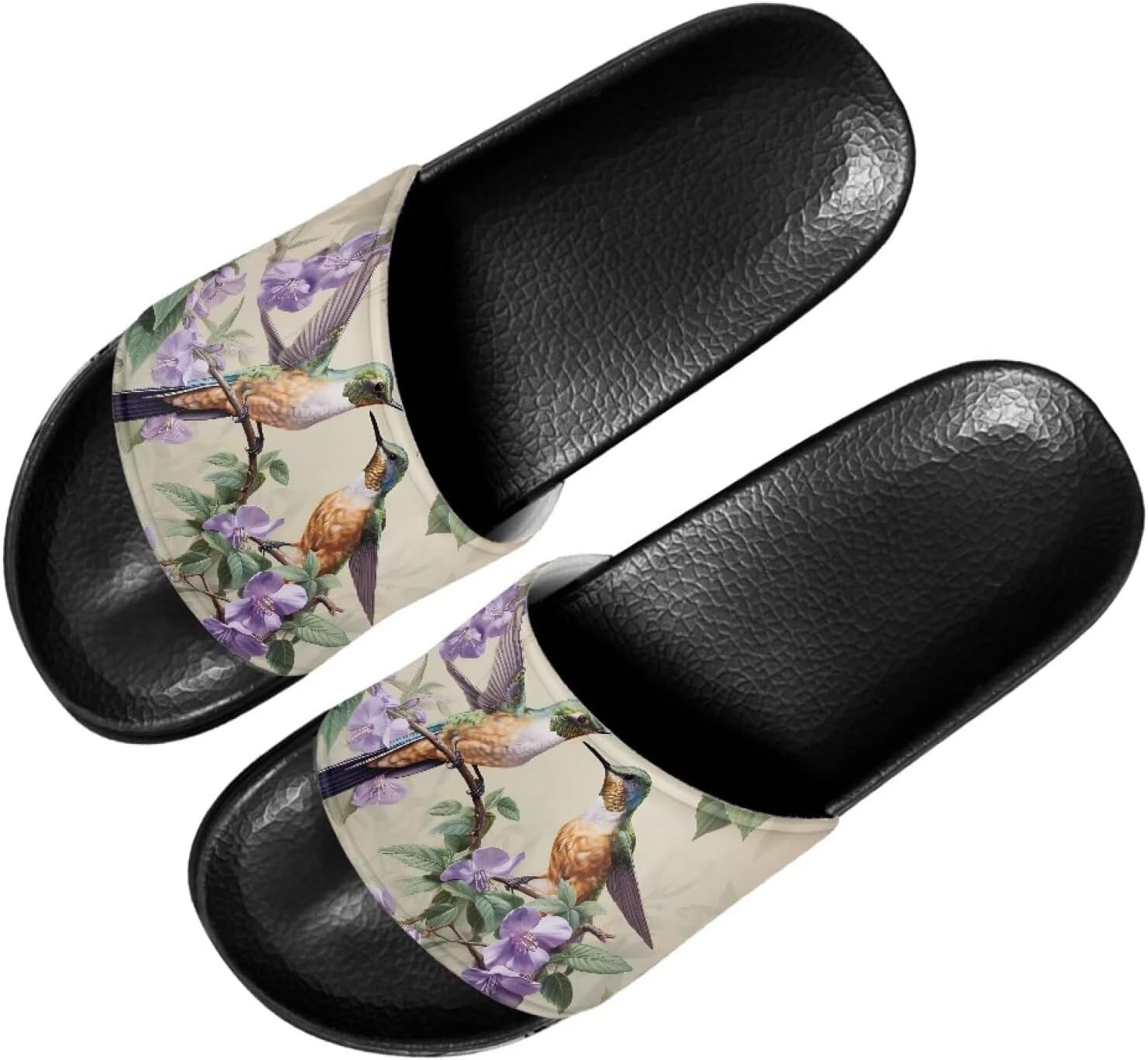 

Женские сандалии Forchrinse Retro с пчелой и подсолнухом, с поддержкой свода стопы, летние плоские тапочки для дома и улицы, Retro Hummingbird Floral