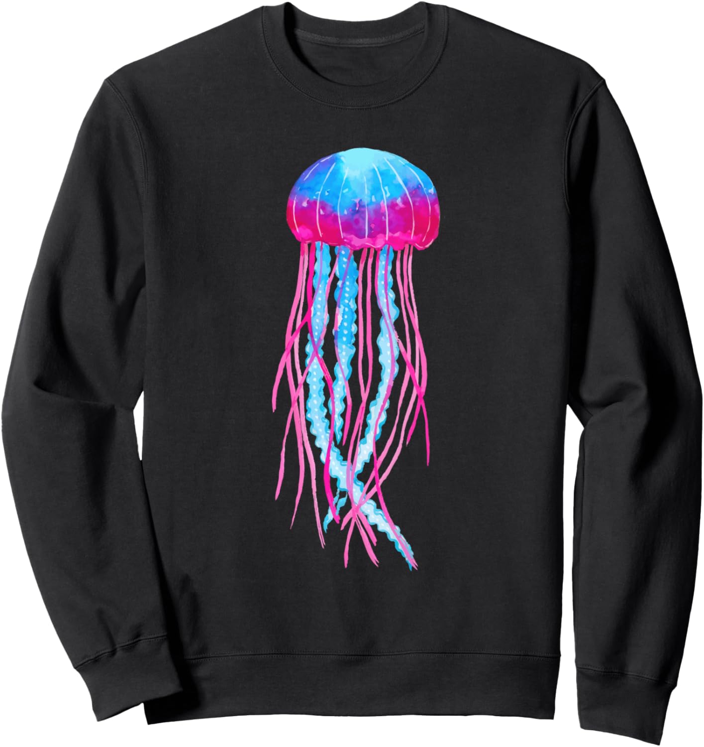 

Футболка с изображением медуз и морских животных, черная Jellyfish Sea Jellies