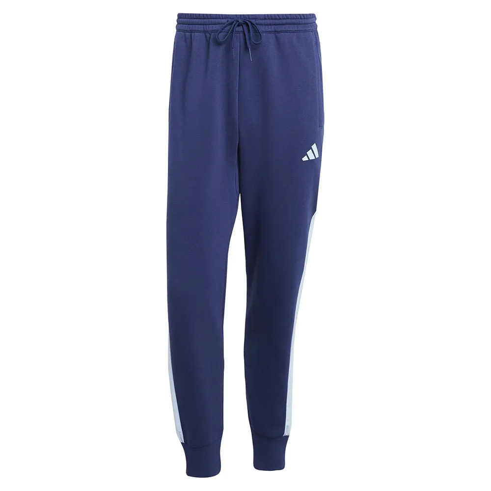 Брюки adidas Seasonal Essentials Colorblock, синий — фото 3