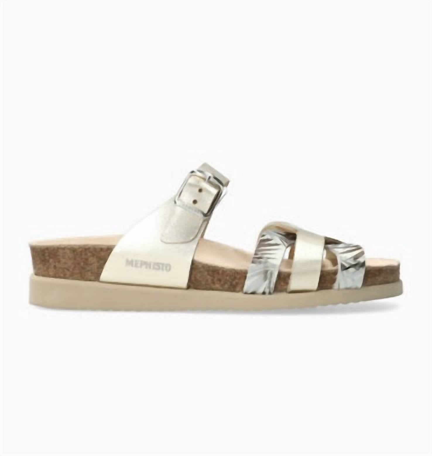 Шлепанцы Helma Woven в цвете металлик MEPHISTO, цвет metallic