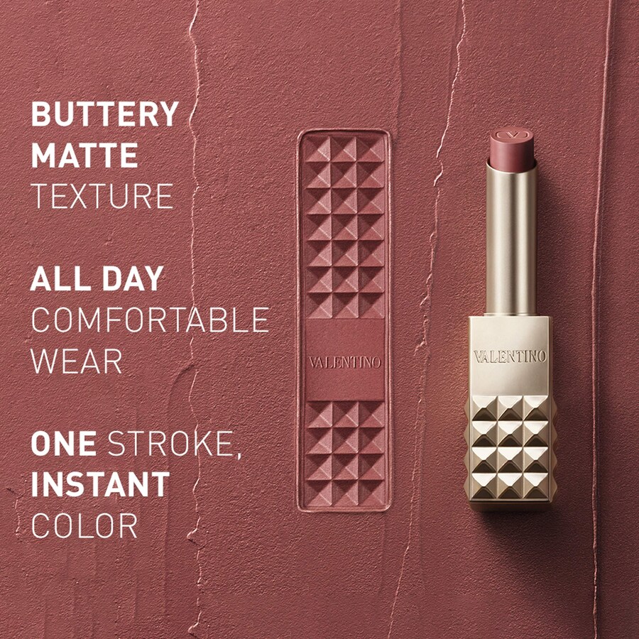 Матовая помада Spike Valentino Buttery Matte Lipstick Valentino, 1.6 oz /28.3 g, Stand Out In Nude — фото 4