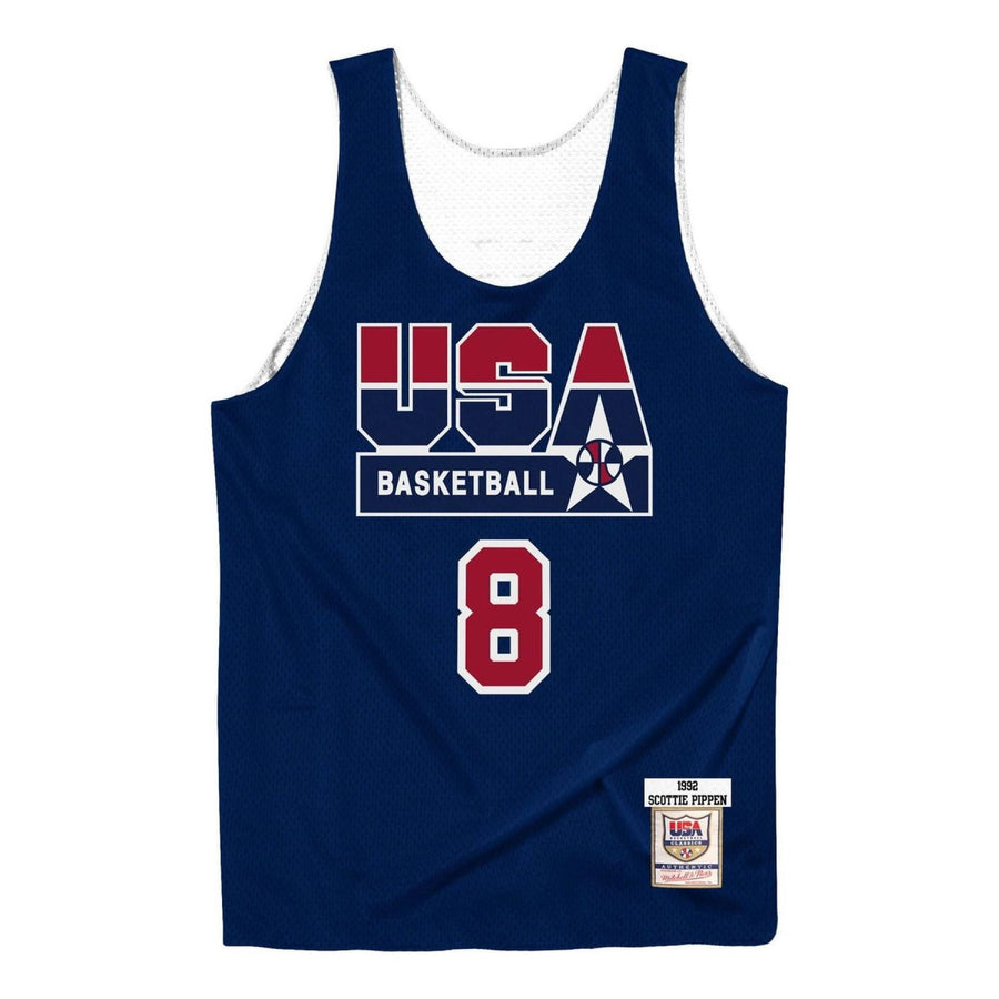 

Джерси Mitchell & Ness x NBA Reversible Practice Team USA 1992 Jerseys 'Scottie Pippen 8', темно-синий