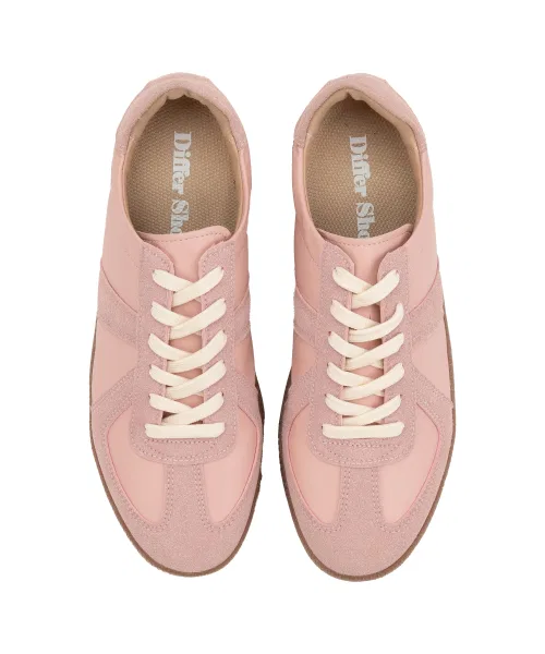 Мужские кеды на платформе DIFFERSHOE 7CM розовые — фото 4