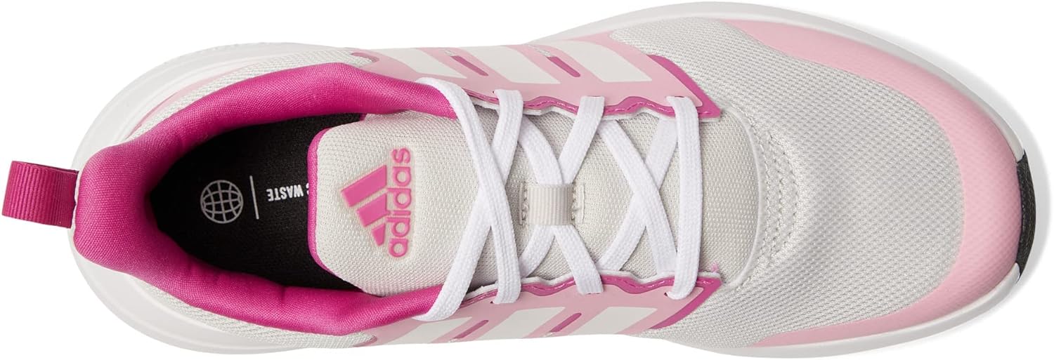 Кроссовки Adidas Unisex-Child Fortarun 2.0 для бега, белый/розовый/серый — фото 3