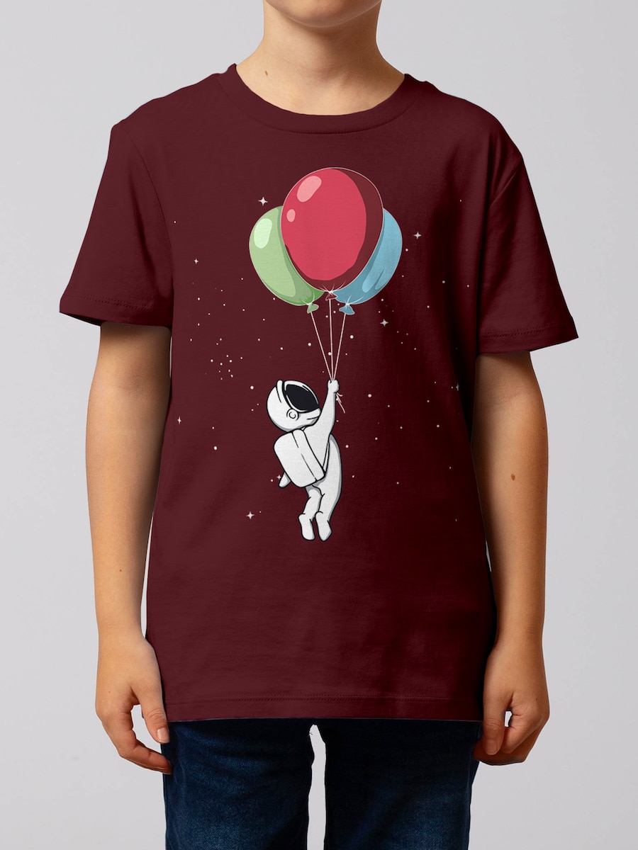 Рубашка watabout.kids Little Balloon Astronaut, красный/бордовый — фото 3