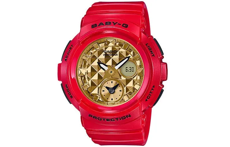 

CASIO Часы BABY G Collection Quartz Movement Resin Strap Watch Women's Watch Gold Dial