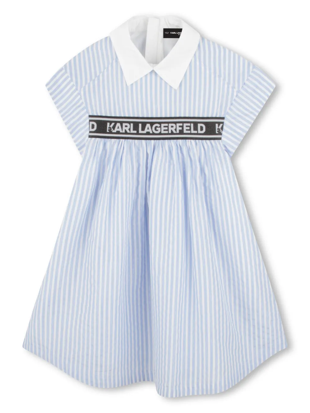 

Платье-рубашка в полоску KARL LAGERFELD KIDS, синий