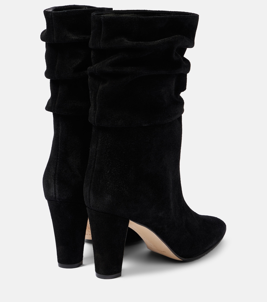Сапоги до колена Calasso 90 из замши Manolo Blahnik, 0015 Blck — фото 2