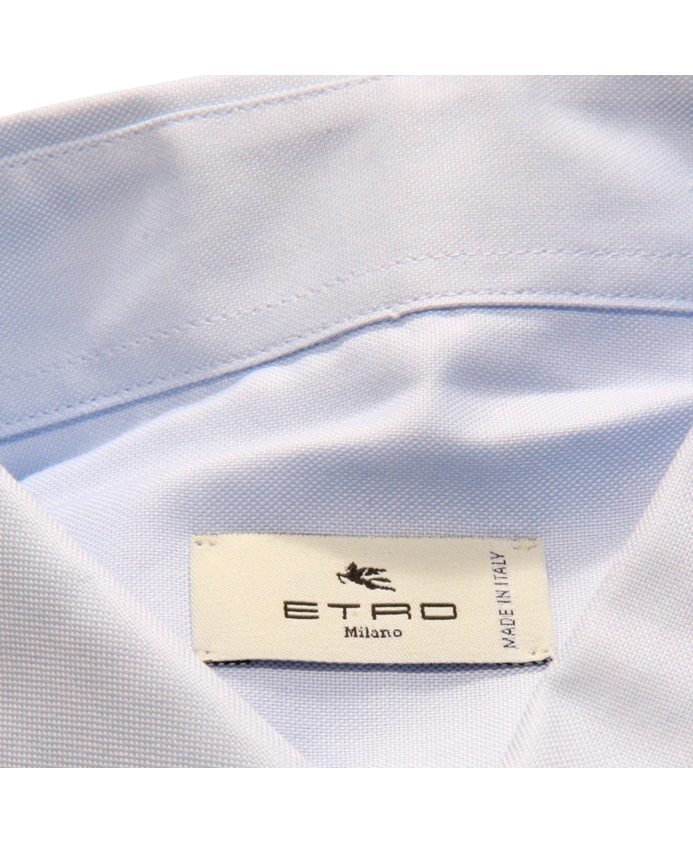 Итальянская рубашка на пуговицах, модель u241 Etro, синий — фото 4