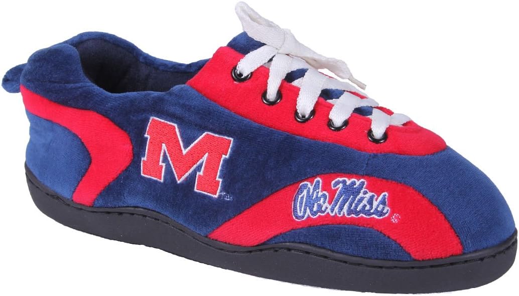 

Тапочки Comfy Feet NCAA для использования дома и на улице, Ole Miss Rebels