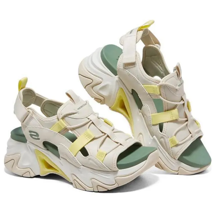 Пляжные сандалии Stamina V3 женские, натуральный цвет/желтый Skechers — фото 4