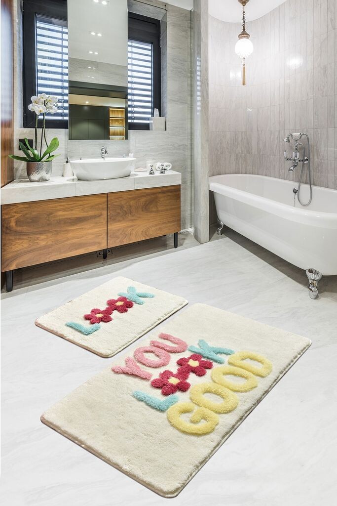 

Mijolnir, Look- CHL2467, Colorful, коврики для ванной, 1450 г/м², 100% полиакрил, мультиколор