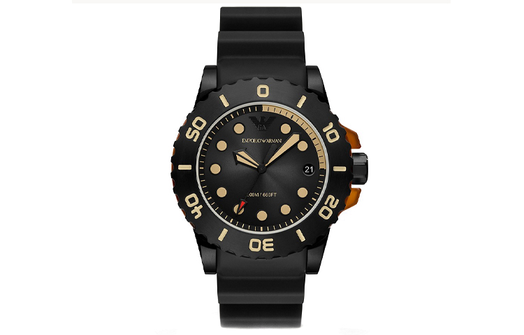 

EMPORIO ARMANI Часы Wrist Watch Quartz Movement 46mm Black Dial Men's Watch, Black Dial