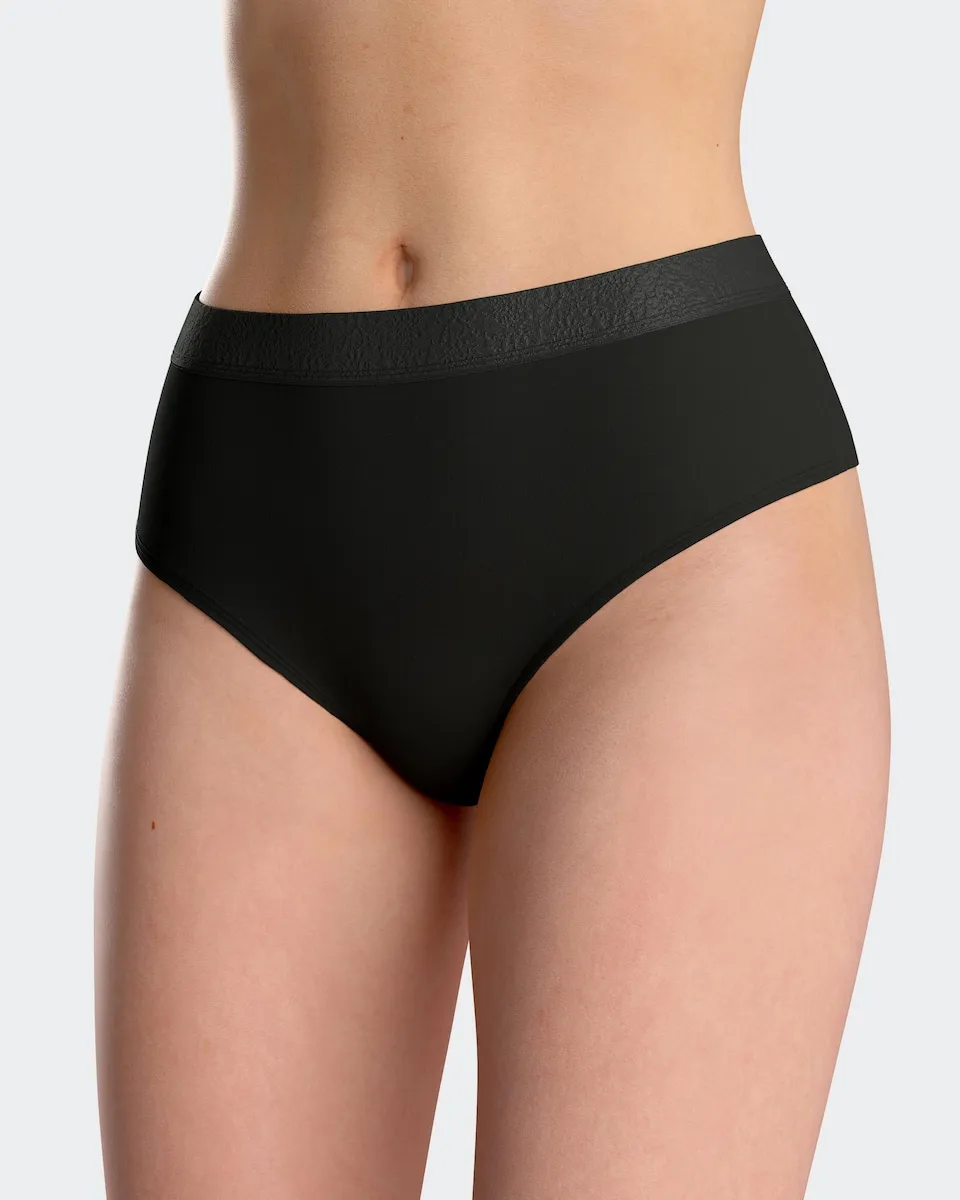 

Гладкие танга с эластичной талией Impetus, черный