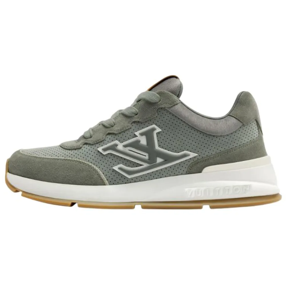 LOUIS VUITTON Классические низкие кроссовки мужские цвета хаки