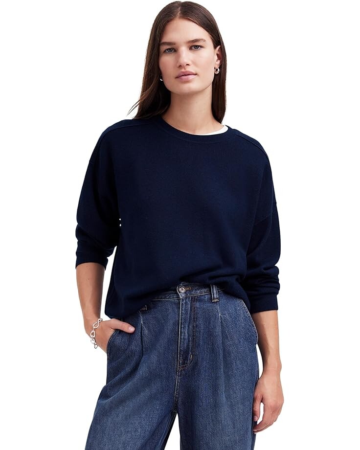 

Свитер Madewell Hayes Merino Wool Pullover, цвет Deep Navy