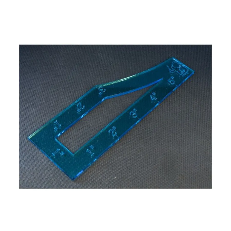 

Шаблон Asu 40k — синий, Gaming Accessories - Warhammer (Bandua Wargames)