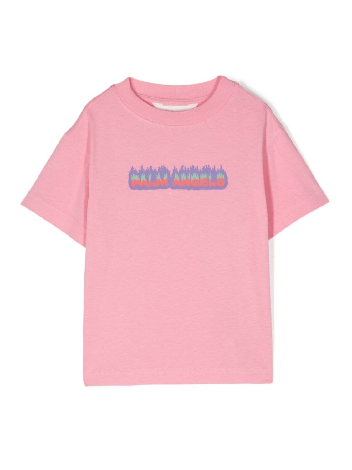 

Palm Angels Kids футболка с логотипом, розовый