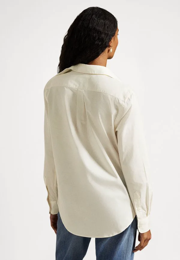 Классическая рубашка из хлопкового твила Polo Ralph Lauren, Antique Cream — фото 3