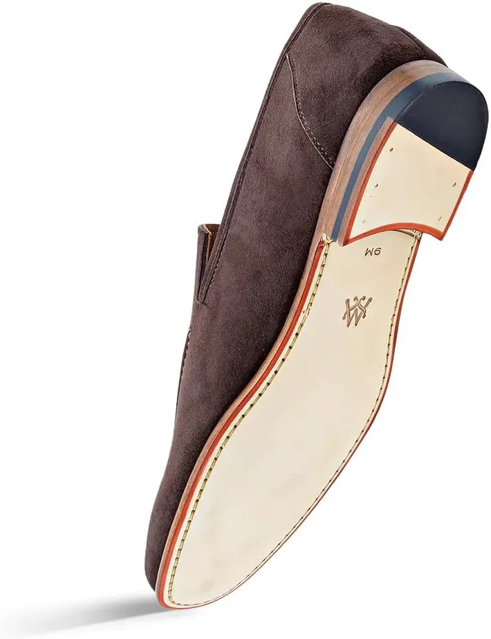 Лоферы из замши Mezlan Tassel Loafer, Mocha — фото 3