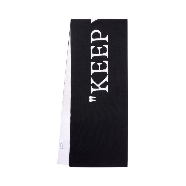 

Шарф Off-White Keep Warm Scarf, черный/белый