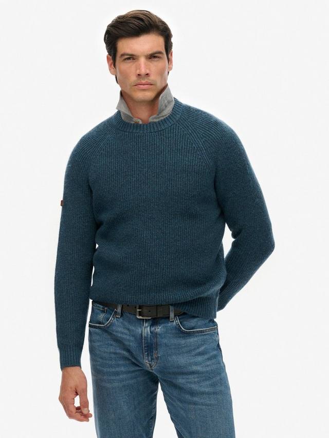 

Объемный джемпер с регланными рукавами Superdry, Ink