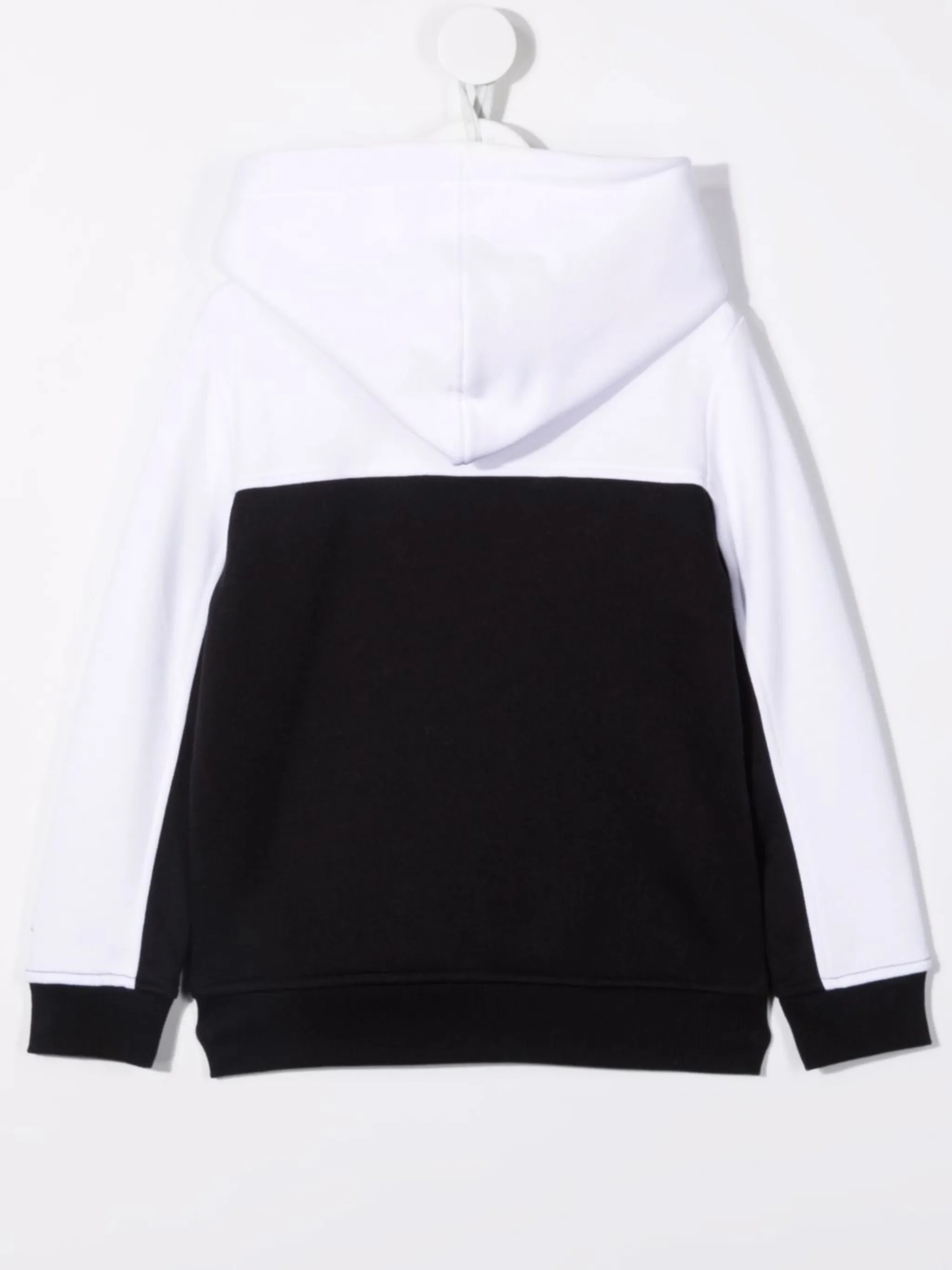 Худи в стиле колор-блок с логотипом Calvin Klein Kids, черный — фото 2