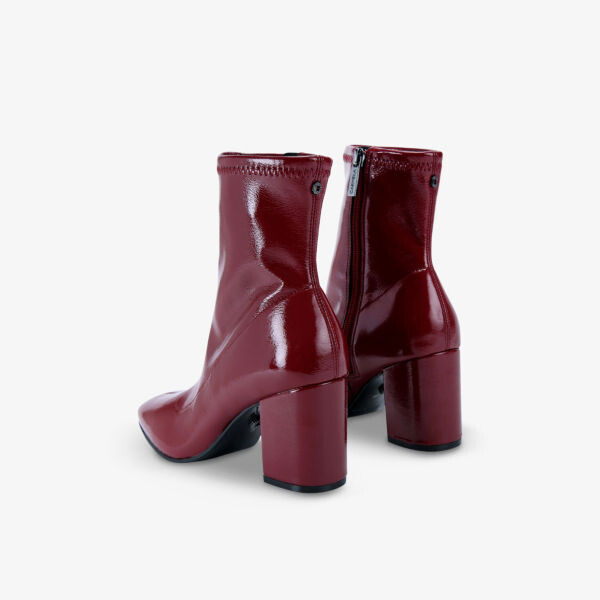 Ботильоны из искусственной кожи с каблуком Strut Carvela, красный — фото 3