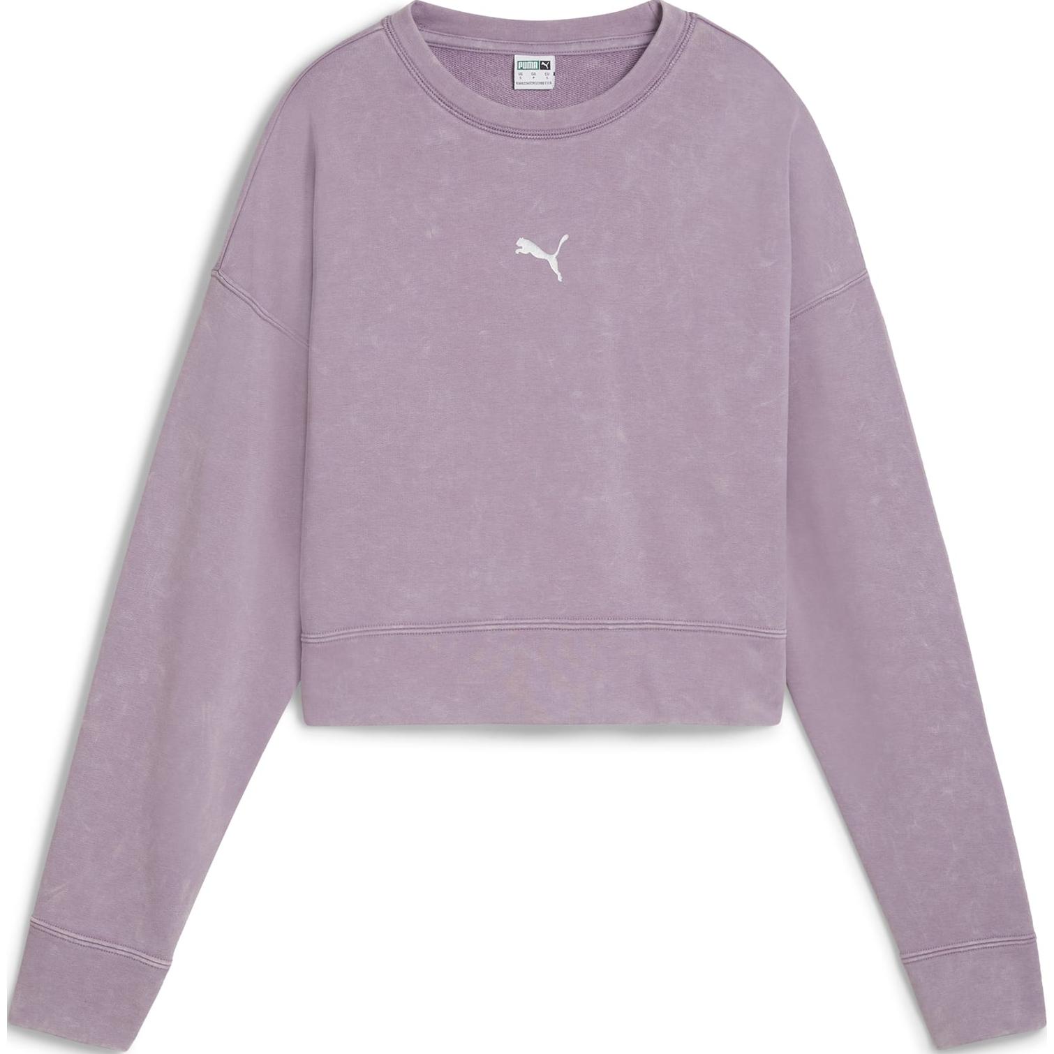 

Смелая к расслабленной стирке женская футболка PUMA, фиолетовая