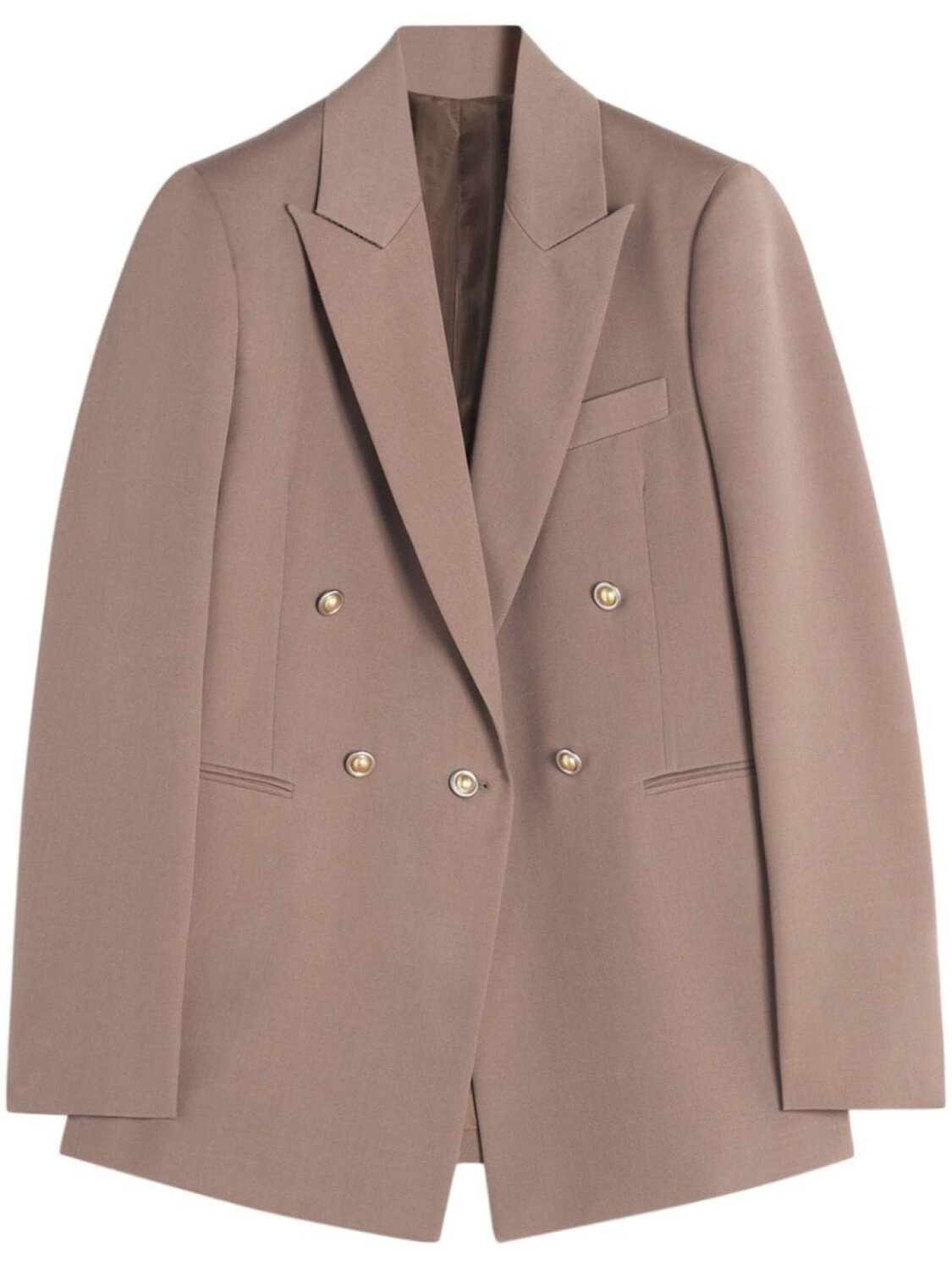 

Lanvin двубортный шерстяной блейзер, коричневый