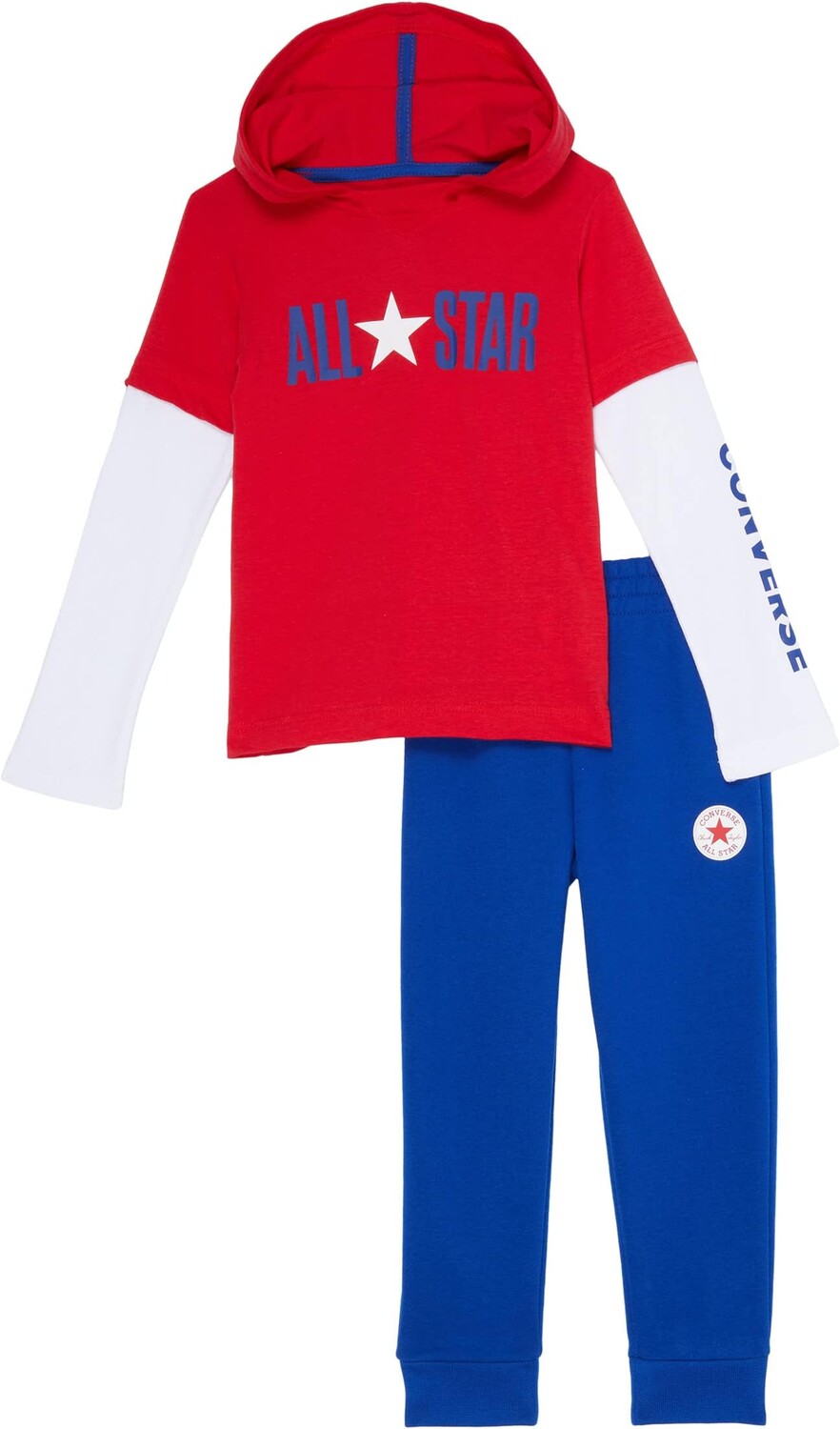 

Детский набор Converse All Star Twofer Hoodie and Joggers Set, цвет Enamel Red