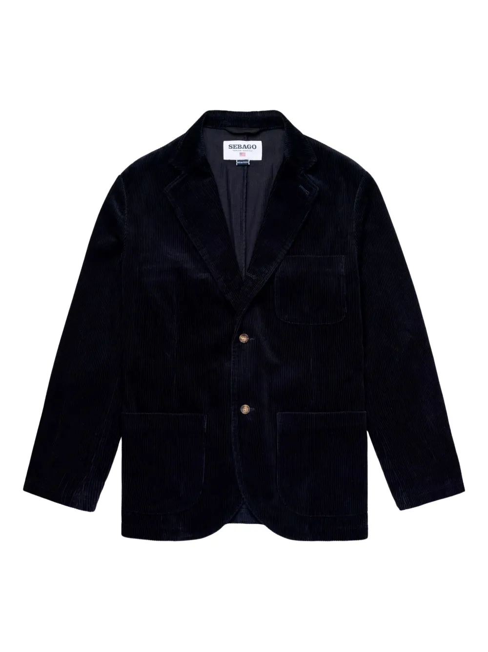 

Вельветовый пиджак Neddick Sebago, синий