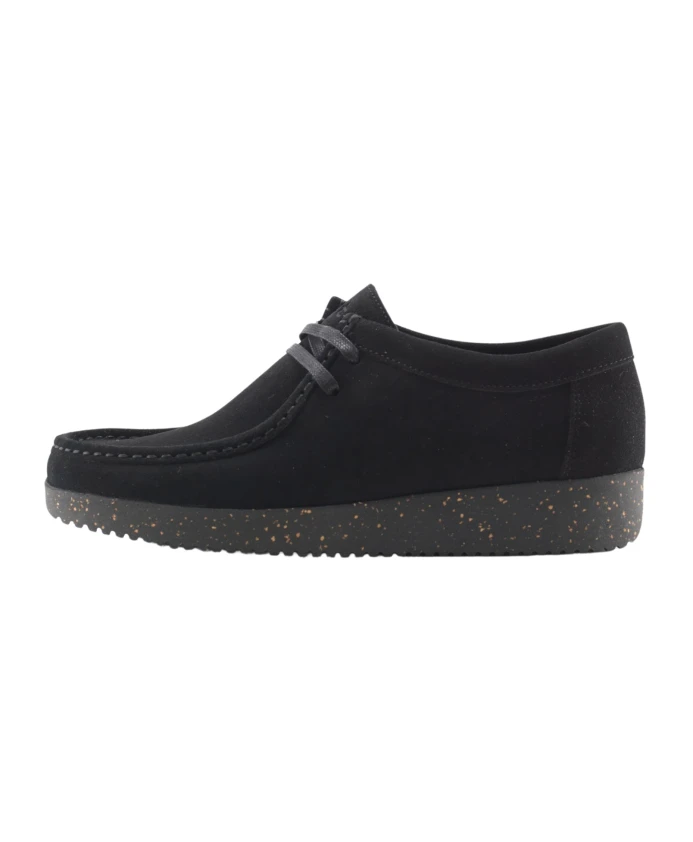 Замшевые туфли на шнуровке Nature Footwear, черный