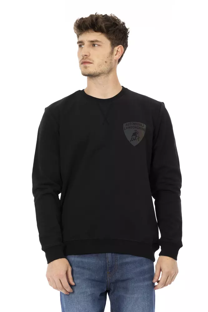 

Черный хлопковый мужской свитер Automobili Lamborghini