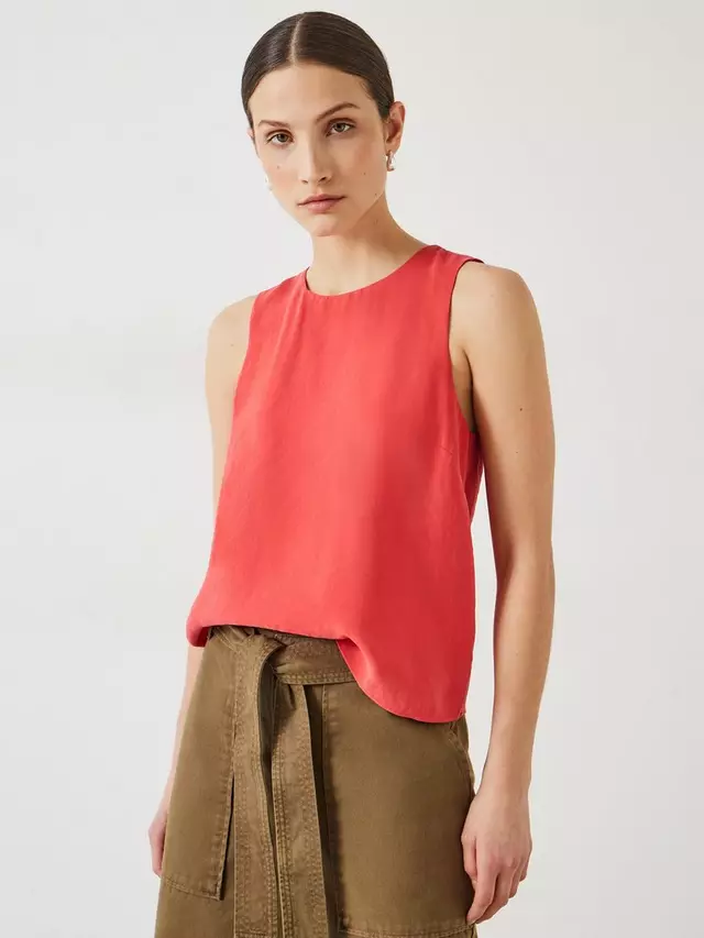 

Топ HUSH Alora Back Knot, красный