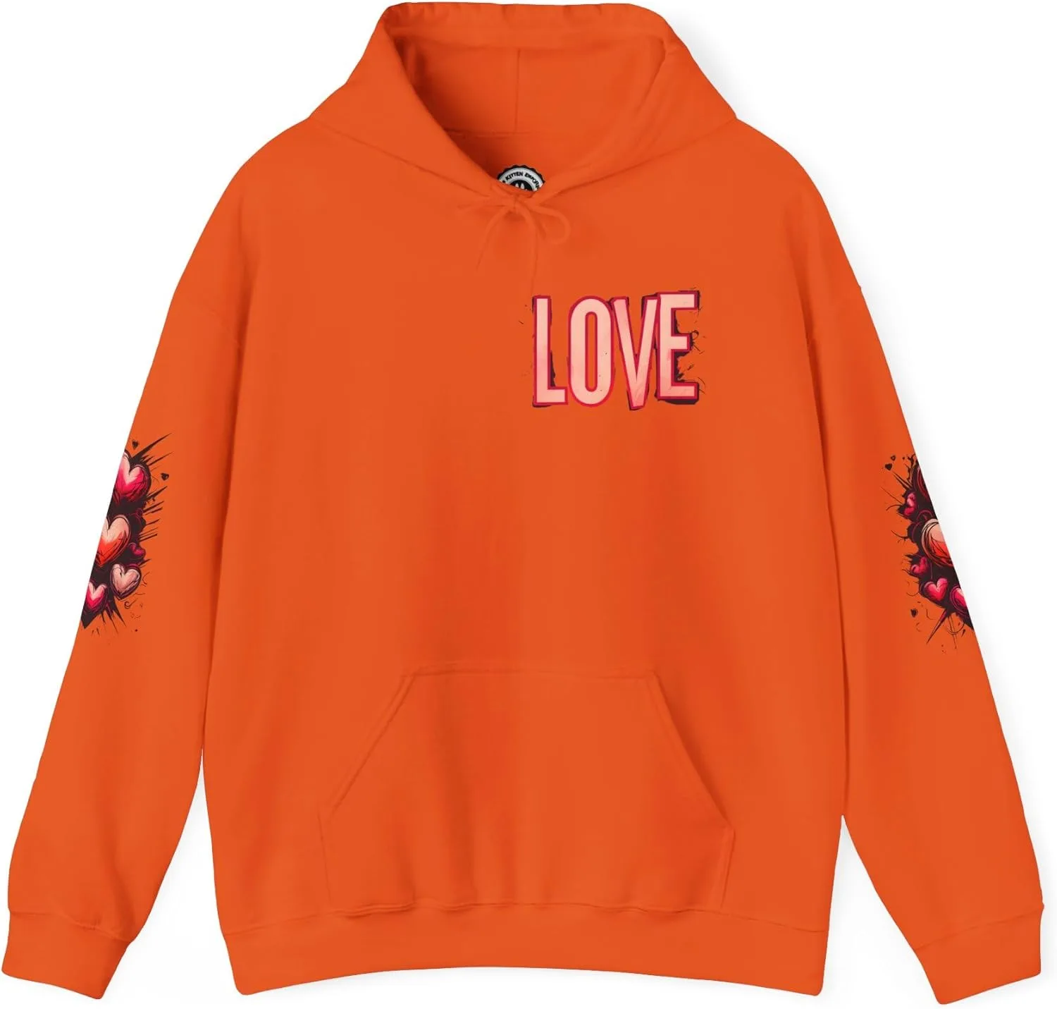 

Уличный худи Love and Graffiti Heart Art Design, унисекс