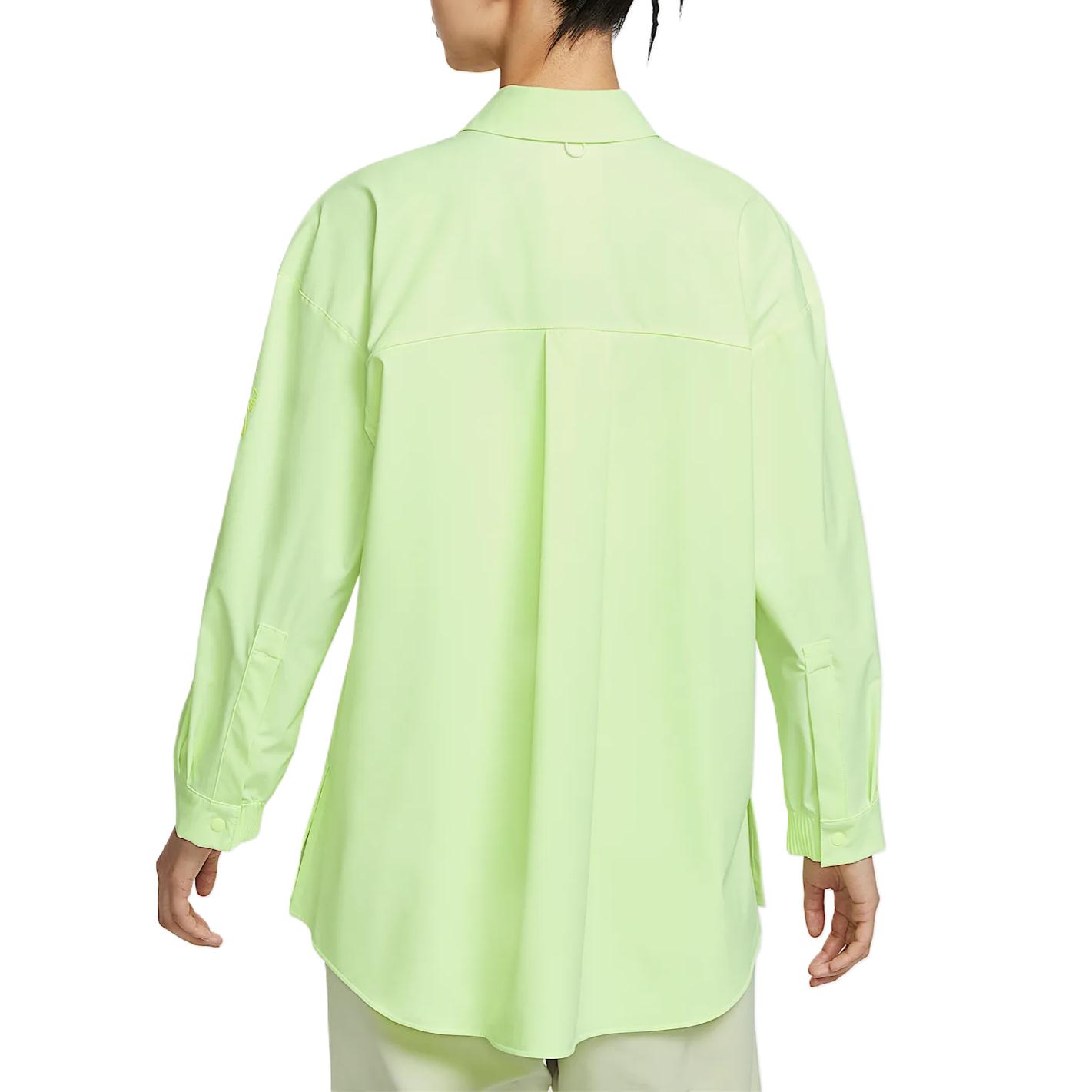 Nike Рубашка Dri Fit Perfect Stretch 24.7 женская флуоресцентный желто-зеленый — фото 3