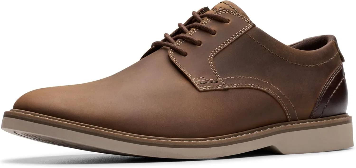 Мужские низкие оксфордские туфли Clarks Radcliff, Beeswax Leather.