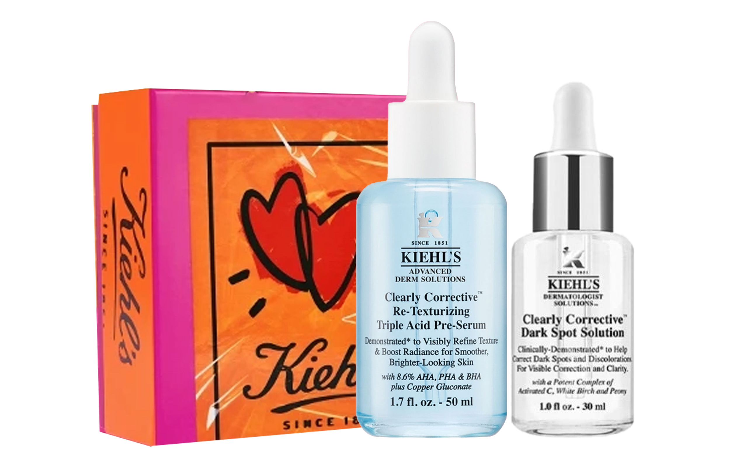 

Keyanshi сыворотка-ролл для гладкой кожи лимитированный выпуск стикер-бокс увлажняющая 30мл+30мл/30мл+50мл Kiehl's