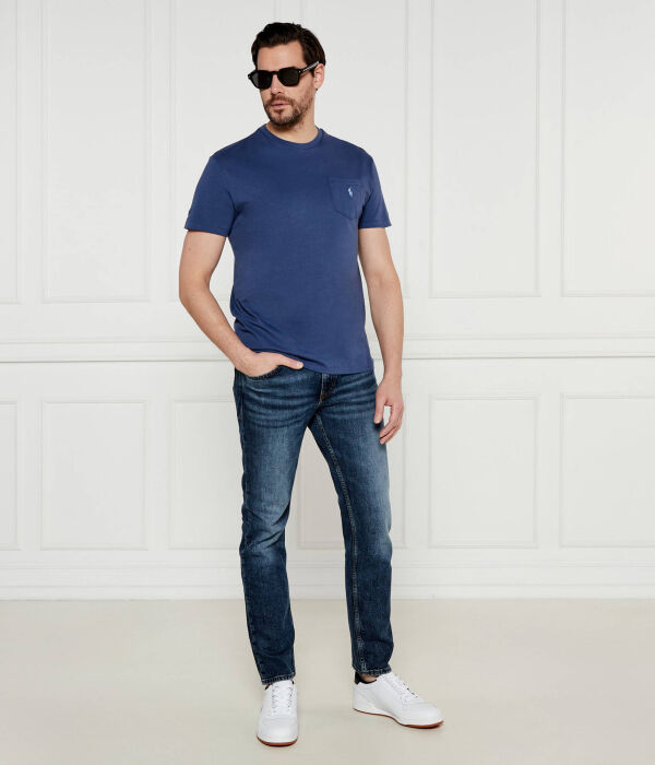 Футболка мужская Polo Ralph Lauren классического кроя, синий — фото 2