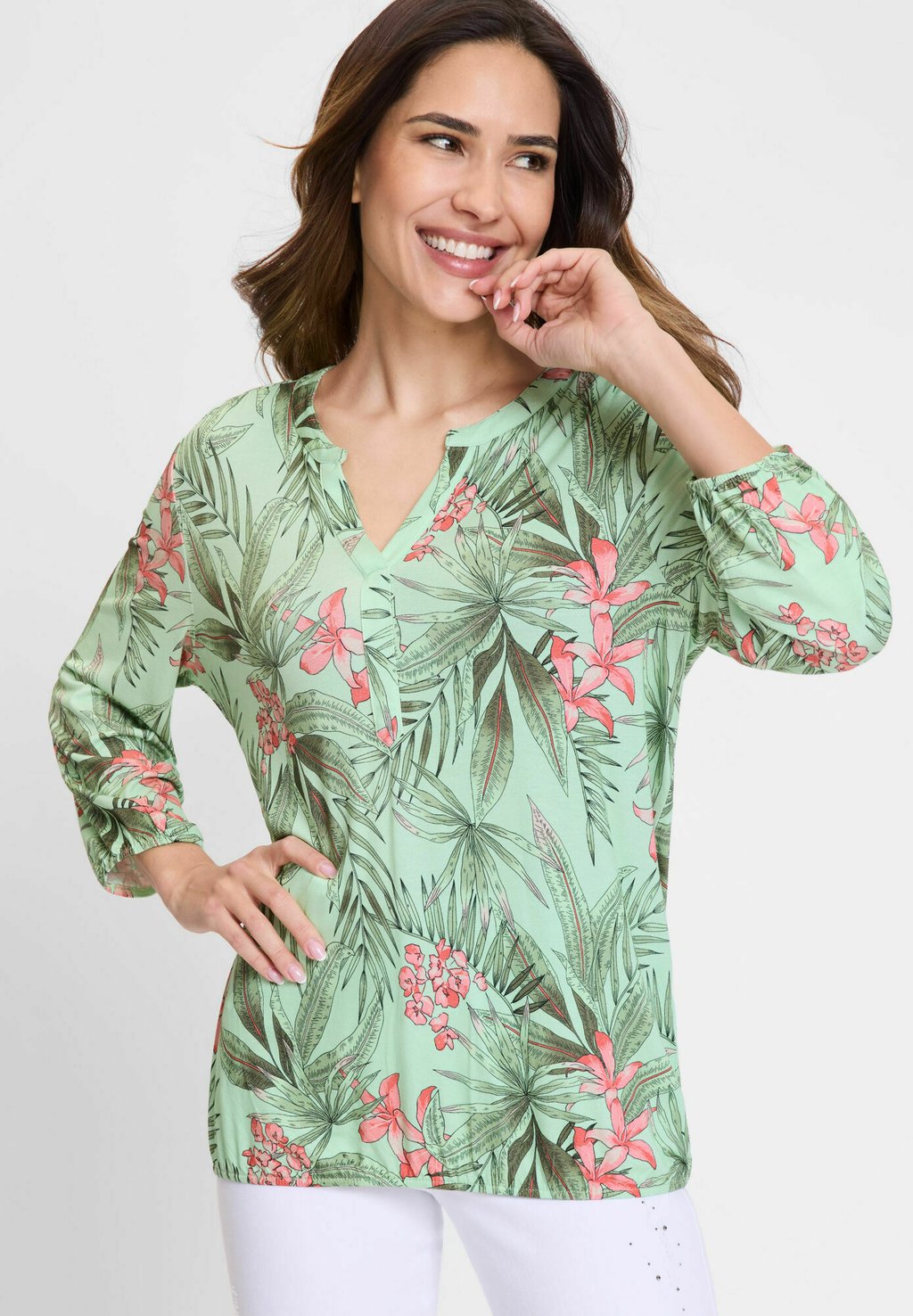 

Топ Tunic Olsen, зеленый