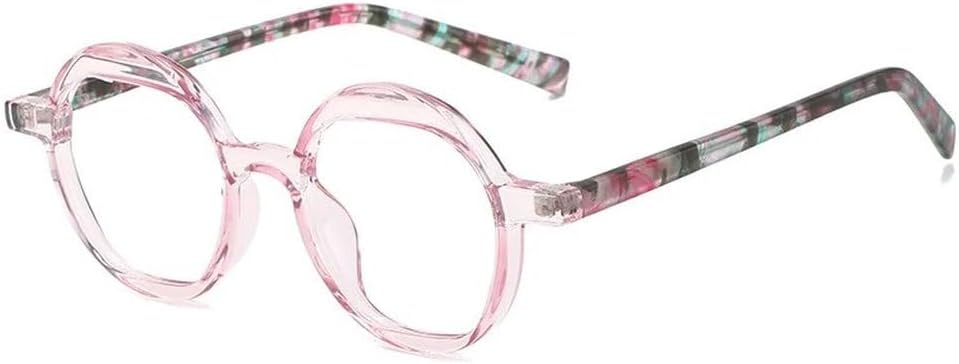 

LVTFCO Винтажная оправа для очков с цветочным леопардовым принтом, женские прозрачные очки, модные круглые солнцезащитные очки с градиентным цветом, защита от УФ-излучения UV400, 12